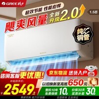 格力空调挂机 1.5匹/大1匹 云佳pro 直流变频 冷暖 纯铜管 自清洁 大风量 新一级能效家电国家补贴 云佳Pro 纯铜管 1.5匹 冷酷外机60℃高温制冷