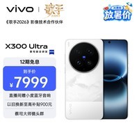 vivo X300 Ultra 16GB+512GB 银调 蔡司大师镜头群 全焦段4K 120fps 10bit Log 拍照 AI手机