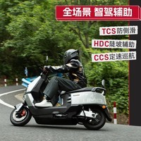 立马电动摩托车开拓者锂电版通勤代步电动车72v100a锂电池包邮 极地灰 72V100AH
