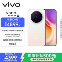 vivo X300 16GB+256GB 幸运彩 蔡司2亿超级主摄 蔡司APO超级长焦 5年持久流畅OriginOS 6 拍照 AI手机