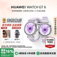 华为（HUAWEI）手表 WATCH GT 6 41mm 国补15%【咨询客服更优惠】血氧健康呼吸监测长续航手表【华为官方授权】 流光紫 41mm氟胶表带