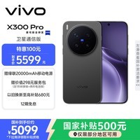 vivo X300 Pro 卫星通信版 12GB+256GB 纯粹黑 蔡司2亿APO超级长焦 蓝图影像双芯 拍照 AI手机