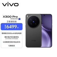 vivo X300 Pro 卫星通信版 16GB+512GB 纯粹黑 蔡司2亿APO超级长焦 蓝图影像双芯 拍照 AI手机
