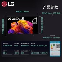 LG电视B6E系列 55英寸OLED电视 4K超高清AI电视机 杜比视界 开机无广告客厅电视
