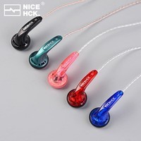NICEHCK 原道酱YD30平头塞耳机MX500原道第二代升级版3.5mm无氧纯铜镀银线HiFi游戏带麦K歌语音通话二次元 原道酱-蓝色铜线无麦 3.5mm版