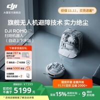 大疆【政府补贴】DJI ROMO 新品旗舰扫地机器人 毫米级避障扫拖一体全自动基站高效自清洁 ROMO P 透明旗舰版（自动上下水） 官方标配
