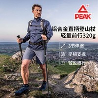 匹克（PEAK）登山杖户外防身手杖老人儿童成人爬山超轻徒步杖铝合金伸缩拐杖 铝合金内锁2根