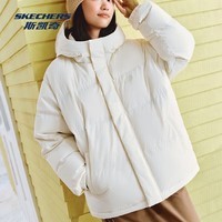 斯凯奇（Skechers）羽绒服冬季新款男女款鸭绒百搭经典简约防风保暖防泼水外套风衣 【三防科技】奶油米白/00NA 2XL