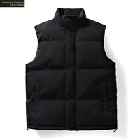 真维斯户外运动秋冬马甲男加厚棉冬季情侣马夹外套上衣男装款 黑色 XL