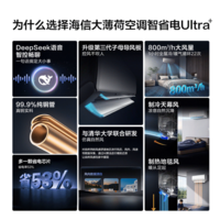 海信（Hisense）大薄荷空调智省电易省电Ultra+ 世界杯定制空调大1.5匹挂机 新一级能效AI省电卧室家用 智省电 【Ultra+】 大1.5匹 