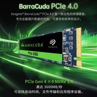 希捷(SEAGATE)500GB SSD固态硬盘 M.2接口(NVMe协议 PCIe4.0×4) 行业玩家专用TLC颗粒 希捷酷鱼PCle 4.0