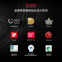 ASKO极光2.0系列洗衣房9KG原装进口多重漂洗大容量+蝶形防缠绕热泵烘干 WAU9C+TAU9C+DC7774V.W