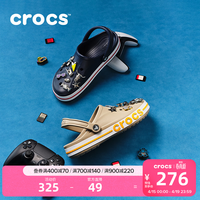 卡骆驰（CROCS）贝雅卡骆班洞洞鞋轻便耐磨一脚蹬休闲鞋女鞋时尚沙滩鞋|205089 深蓝/辣椒红-4CC 41 /42(260mm)