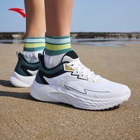 安踏轻质舒适透气黑色跑步鞋夏季减震防滑耐磨运动鞋子男