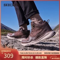 斯凯奇（Skechers）新年礼物男鞋冬中高帮休闲鞋户外百搭增高男靴运动鞋工装靴65731