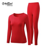 金利来大红保暖内衣套装本命年内衣 女-190g轻暖065 M