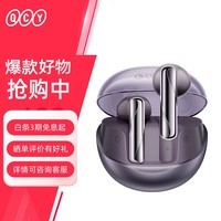 QCY AilyBuds Clear 真无线蓝牙耳机 4麦降噪 抗风噪 运动耳麦 全手机通用 紫色