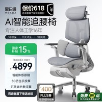 黑白调X7人体工学椅电脑椅办公椅人工力学座椅按摩加热智能追腰整椅免装