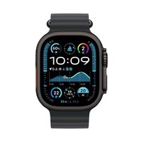 Apple/苹果 Watch Ultra 2 智能手表GPS+蜂窝款49 毫米黑色钛金属表壳黑色海洋表带MXDL3CH/B