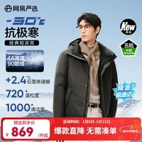 网易严选90鹅绒短款派克羽绒服-30℃抗寒五防耐污保暖 A款25秋冬-螺青绿 2XL （185/104A）