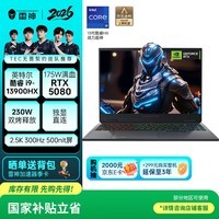 雷神猎刃16 16英寸学生游戏笔记本电脑（i9-13900HX RTX5080 16G 1T 300Hz 灰）国家政府补贴数码