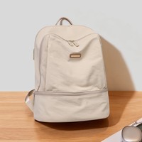 高尔夫（GOLF）双肩包休闲背包男女初中高中大学生电脑书包旅行包【Q】 款式13-杏色