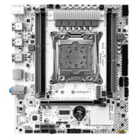 精粤X99主板CPU套装台式机电脑游戏多开主板至强E5主板DDR3/DDR4内存E5 2666V3/2696V3/2680V4/2678V3 精粤X99M-G D3 ARGB主板 单主板