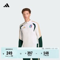 adidas意大利队足球训练服男装秋冬阿迪达斯官方   白色/绿色/浅棕色   S