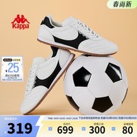 卡帕（Kappa）女鞋赛车鞋薄底德训鞋女2026春季新款轻便休闲鞋百搭复古运动鞋女 经典白/黑色 38