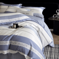 索隆全棉长绒棉60支贡缎活性印花四件套 纯棉贡缎大版印花床品套件 WTS33伊格兰 1.5m床 床单款 (被套200*230cm) 四件套