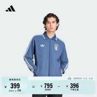 adidas意大利队客场复古足球休闲文化夹克外套男装新款阿迪达斯   制服蓝   L
