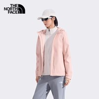 The North Face北面冲锋衣女户外防水硬壳外套26新品8EYG 柔雾粉/LK6 L