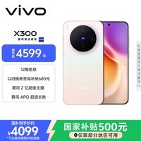 vivo X300 12GB+256GB 幸运彩 国家补贴 蔡司2亿超级主摄 蔡司APO超级长焦 OriginOS6 拍照 AI手机