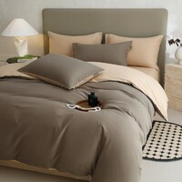 兰芮（Lanrui） 床上四件套纯棉60支新疆长绒棉亲肤裸睡全棉套件 焦糖曲奇(A类磨毛款） 1.5/1.8m床 床单款 （被套200*230cm）