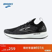 布鲁克斯（BROOKS）【断码清仓合集】男女跑步鞋运动鞋缓震回弹鞋跑鞋 漂浮5 贴合版 女款 黑/灰/白 36.5