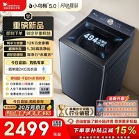 小天鹅（LittleSwan）小乌梅5.0 波轮洗衣机全自动家用 12KG大容量纯平 超微净泡 TB12K60 以旧换新 国家补贴 京东自营