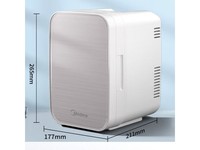 美的（Midea）迷你冰箱小冰箱小型家用户外冷藏加热宿舍出租房单门办公室电冰箱省电玻璃面板DC-3D01MA