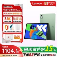 联想小新PadPro12.7英寸平板电脑学习影音看剧游戏平板2.9k屏 8+128G绿+钢化膜+保护壳1号店专供套装