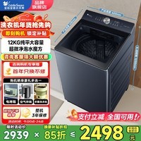小天鹅（LittleSwan）12/10公斤波轮洗衣机全自动 小乌梅水魔方防缠绕 家用大容量直驱变频洗衣机 以旧换新 TB12U2丨纯平超微净泡洗 波轮 12kg