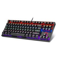 Rii RK908 机械键盘87键 青轴 有线键盘 游戏电竞键盘 办公键盘 电脑键盘