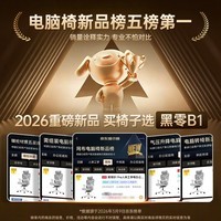 黑零B1 Pro人体工学椅办公椅电脑电竞椅子人工力学座椅学习书房 云白