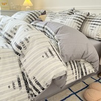 AIDLI 纯棉床上四件套40支纯棉 被套床单被罩床上用品双人全棉套件 拉斐尔 四件套 床单款 （被套200*230cm）