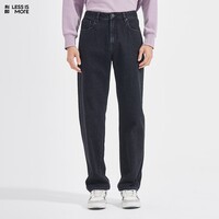 利郎轻时尚男裤【100%棉】牛仔裤男水洗弹力易打理通勤休闲裤子男 黑（01） 32 (175/82A)