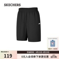 斯凯奇（Skechers）运动短裤男士夏季透气舒适宽松休闲裤健身五分裤下装P225M184