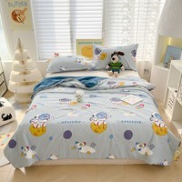 CIBOAKIEIG抗菌防螨A类可水洗夏季凉感被 皱皱棉空调被 双人超薄清爽家用 宇航员 150cm*200cm 夏凉被