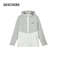 斯凯奇（Skechers）男女款外套户外冲锋衣男女同款三合一防风防水L424M142 月球灰/00MV XS