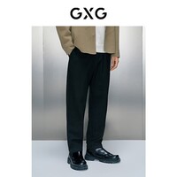 GXG男装 多色通勤风小脚长裤 冬季新款GEX10229284 黑色 尺码偏小 M