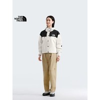 北面（The North Face）硬壳女2025春夏新款高腰短款挡风防雨耐用耐磨8DGK ROU沙丘白 L