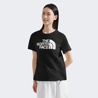 北面（The North Face）女款上衣TNF大LOGO户外运动休闲简约基础舒适透气圆领短袖T恤8GWD