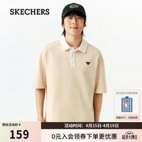 斯凯奇（Skechers）polo衫男士夏季新款宽松舒适百短袖衫休闲运动上衣L226M005